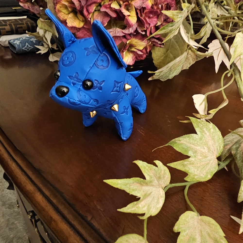 Blue Designer Dog Figurine